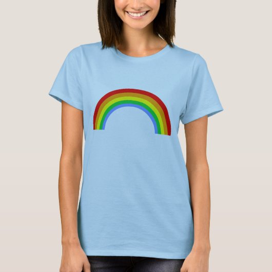 かわいいレイブ レインボー Tシャツ (正面)