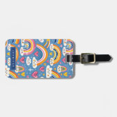 かわいいレインボウズ荷物タグ ラゲッジタグ (正面横)