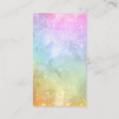 かわいいレインボーおむつラッフルエンクロージャカード エンクロージャーカード (裏面)