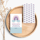 かわいいレインボーおむつラッフルエンクロージャカード エンクロージャーカード