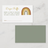 かわいいレインボーおむつラッフルエンクロージャー エンクロージャーカード (正面/裏面)