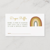 かわいいレインボーおむつラッフルエンクロージャー エンクロージャーカード (正面)