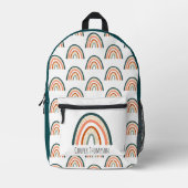 かわいいレインボーイズ プリントバックパック (正面)