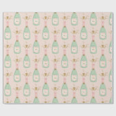 かわいいレインボーカラフルカンパーニュ ラッピングペーパー (フラット)