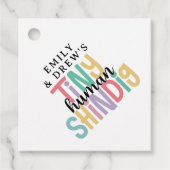 かわいいレインボーカラーメッセージカード フェイバータグ (正面)