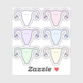 かわいいレインボーカートゥーン卵巣の第1期セット シール (シート)