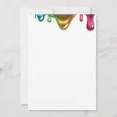 かわいいレインボーキッズ写真第3回スライムバースデーパーティー 招待状 (裏面)