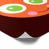 かわいいレインボーキャタピラ ポスター (角)