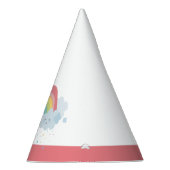 かわいいレインボークラウドかわいいパーティーパステルカラー パーティーハット (右)