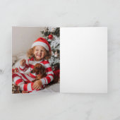 かわいいレインボークリスマスフォト シーズンカード (内部)