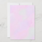 かわいいレインボーグリッターダークスキンピクシー妖精 招待状 (裏面)