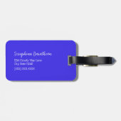 かわいいレインボースカイパターパーソナライズされたン ラゲッジタグ (裏面横)