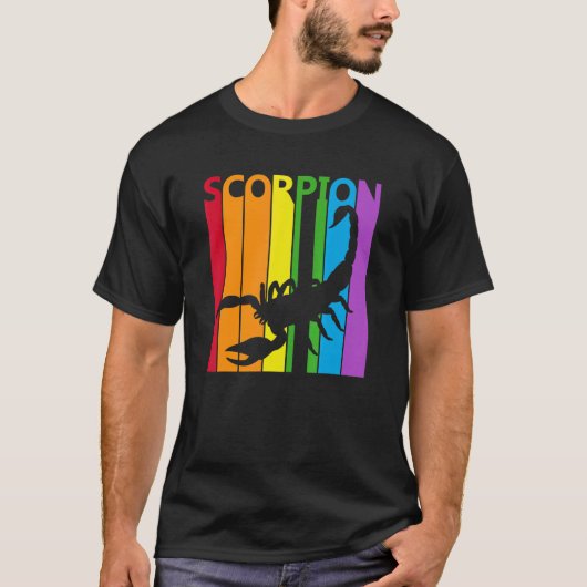 かわいいレインボースコーピオン動物 Tシャツ (正面)