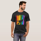 かわいいレインボースコーピオン動物 Tシャツ (正面フル)