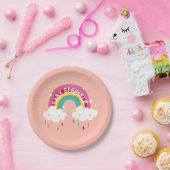 かわいいレインボースプリンクルベビーシャワー ペーパープレート (パーティー)