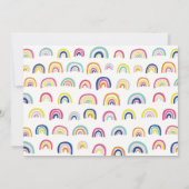 かわいいレインボーノーテカード ノートカード (裏面)