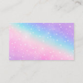 かわいいレインボーハウスクリーニングサービスビジネスカード 名刺 (裏面)