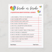 かわいいレインボーハート花嫁または花嫁ゲーム (正面)