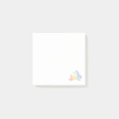 かわいいレインボーバニーウサギ ポストイット (正面)