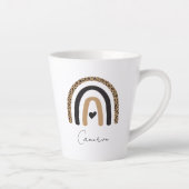 かわいいレインボーヒョウ柄 カフェラテマグ (右)