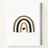 かわいいレインボーヒョウ柄 ノートブック (裏面)