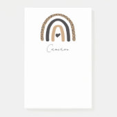 かわいいレインボーヒョウ柄 ポストイット (正面)