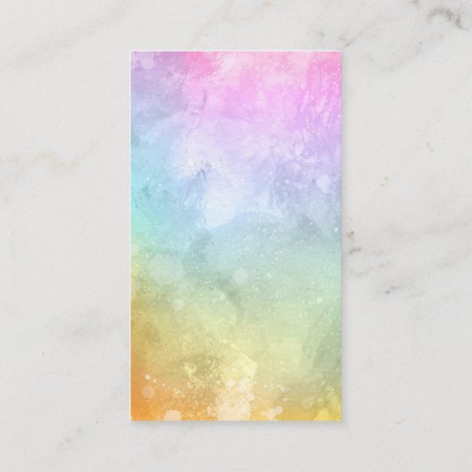 かわいいレインボーブックベビーエンクロージャカード エンクロージャーカード (裏面)