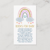 かわいいレインボーブックベビーエンクロージャカード エンクロージャーカード (正面)