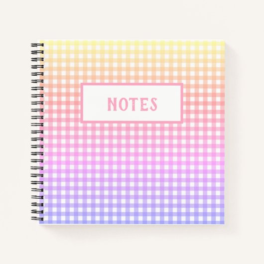 かわいいレインボープライド日常ノート ノートブック (正面)