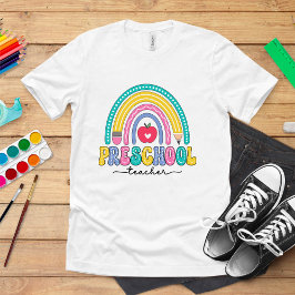 かわいいレインボープリスクール先生with Apple トライブレンドTシャツ