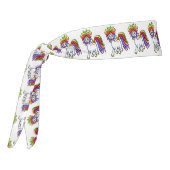 かわいいレインボーベビーユニコーンおもしろい漫画 タイヘッドバンド (回転270)