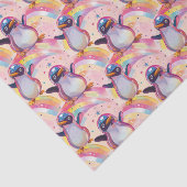 かわいいレインボーペンギンと星型 薄葉紙 (詳細)