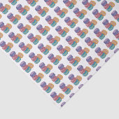 かわいいレインボーマカロンの水彩画 薄葉紙 (詳細)