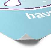 かわいいレインボーマナティー ポスター (角)