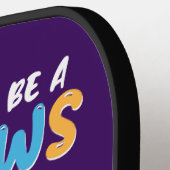 かわいいレインボーユニコーンクール誕生日ありおもしろい ピックルボールラケット (左詳細)