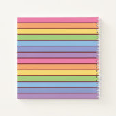 かわいいレインボーユニコーンドールガールズスケッチブック ノートブック (裏面)