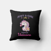 かわいいレインボーユニコーンマジカルカラフル クッション (裏面)