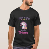 かわいいレインボーユニコーンマジカルカラフル Tシャツ (正面)