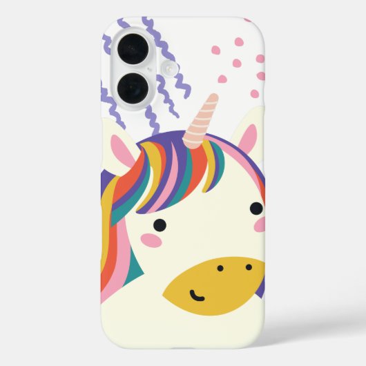 かわいいレインボーユニコーン魔法 Case-Mate iPhoneケース (裏面)