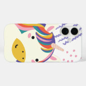 かわいいレインボーユニコーン魔法 Case-Mate iPhoneケース (裏面 (横))