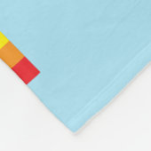 かわいいレインボー フリースブランケット (角)