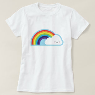 かわいいレインボー Tシャツ