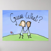 かわいいレズビアンのカップルは何を推測 ポスター (正面)