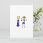 かわいいレズビアンの花嫁 招待状 (スタンド正面)