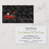 かわいいレッカー車のレッカー車 名刺 (正面/裏面)