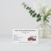 かわいいレッカー車 名刺 (スタンド正面)