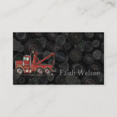 かわいいレッカー車 名刺 (正面)