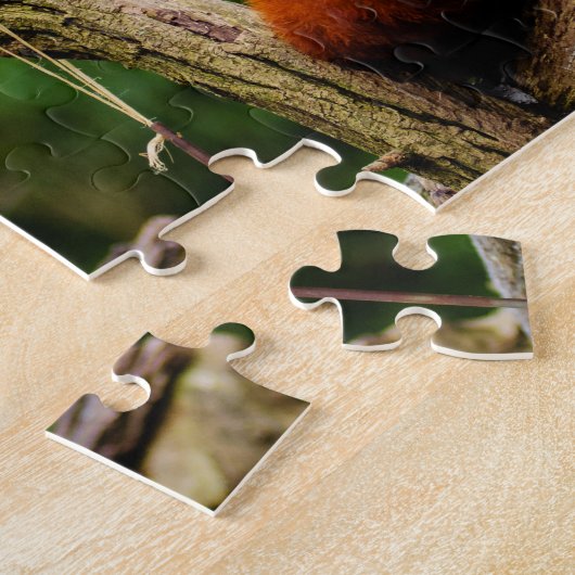 かわいいレッサーパンダくま ジグソーパズル (側面)