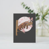 かわいいレッサーパンダの昼寝 怠け者な睡眠中の動物 ポストカード (スタンド正面)