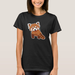 かわいいレッサーパンダのTシャツ Tシャツ